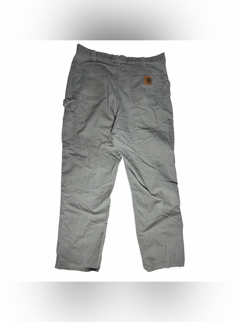 Vintage Carhartt Carpenter Pants Gray Mens Size 36x34 Mexico Tag USA Components